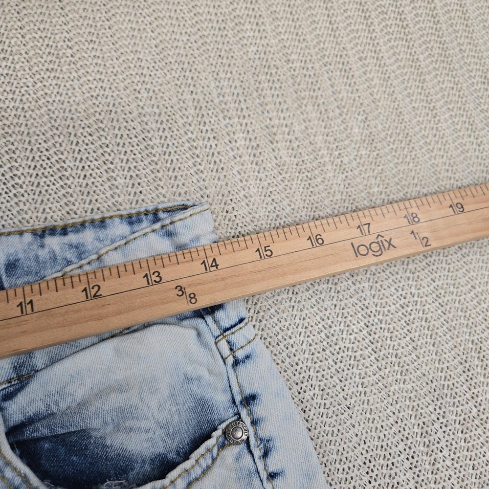 Blue Cult Jeans Boys 16 Light Blue Acid Wash Distressed Ripped Skinny Stretch - Picture 4 of 10